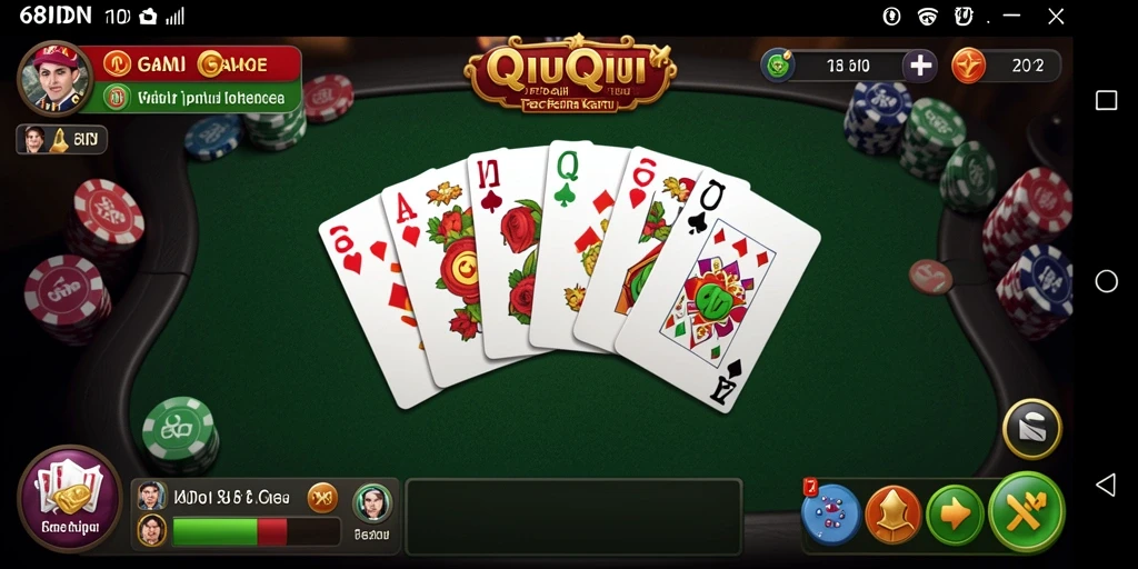 Tampilan gameplay seru dan menarik dari 68IDN QiuQiu.