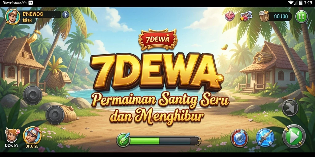 Tangkapan layar yang menunjukkan gameplay menyenangkan dalam 7DEWA.