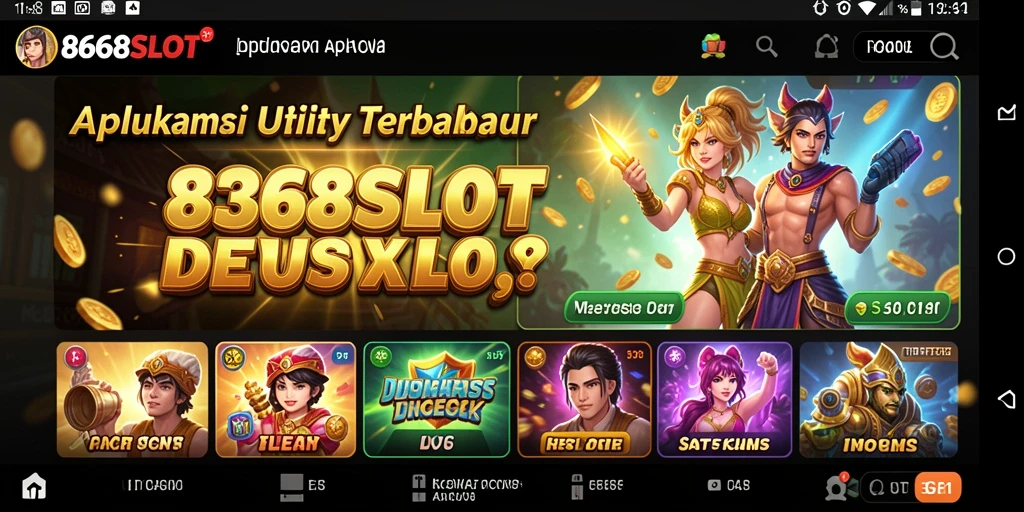 Tampilan antarmuka aplikasi 8368SLOT yang memudahkan pengguna.