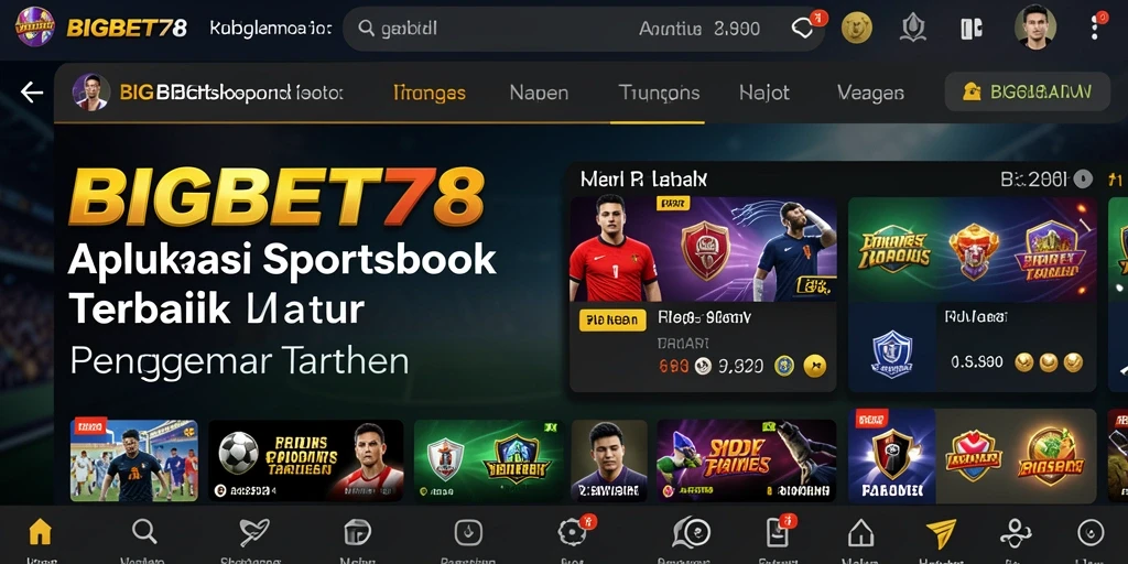Tampilan gameplay SPORTSBOOK yang menarik di BIGBET78.
