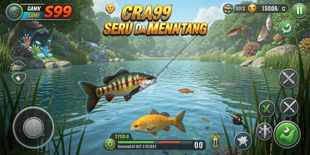 Tangkapan ikan besar dan indah dalam gameplay CRS99.