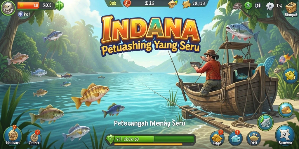 Tangkapan ikan besar dan menawan dalam gameplay INDAAA yang menyenangkan.
