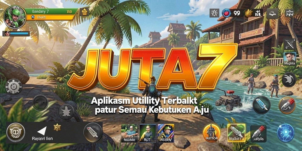 Tampilan antarmuka JUTA7 yang intuitif dengan fitur utility unggulan.