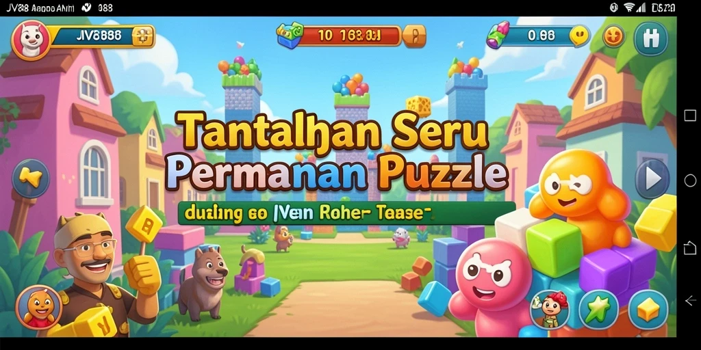 Gameplay JV88 yang seru dan menantang dengan banyak teka-teki.