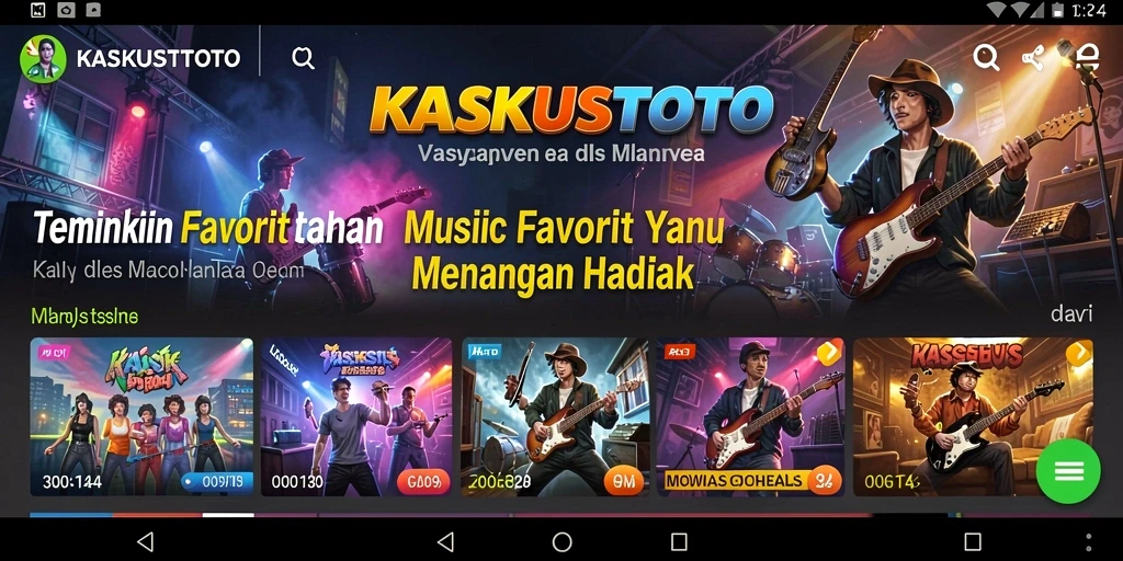 Tampilan gameplay KASKUSTOTO yang menarik saat bermain musik.