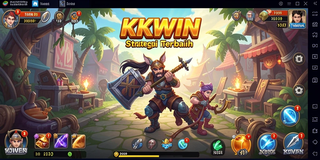 Screenshot utama KKWIN menampilkan momen strategis dalam gameplay yang mendebarkan.