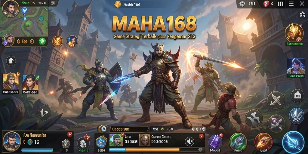 Tampilan gameplay menarik dengan strategi SLG yang mendalam.