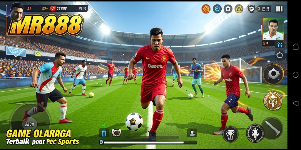 Tampilan gameplay seru di MR888 dengan aksi olahraga yang mendebarkan.