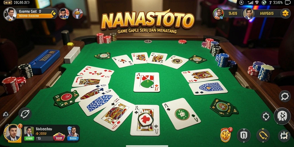 Tampilan gameplay NANASTOTO yang menarik dan interaktif.