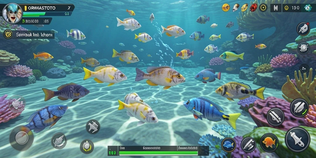 Tampilan gameplay mendebarkan dalam game Tembak Ikan ORMASTOTO.