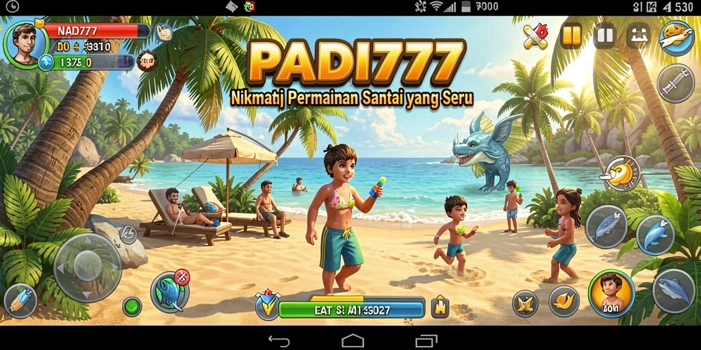 Tampilan gameplay PADI777 yang seru dan penuh warna.