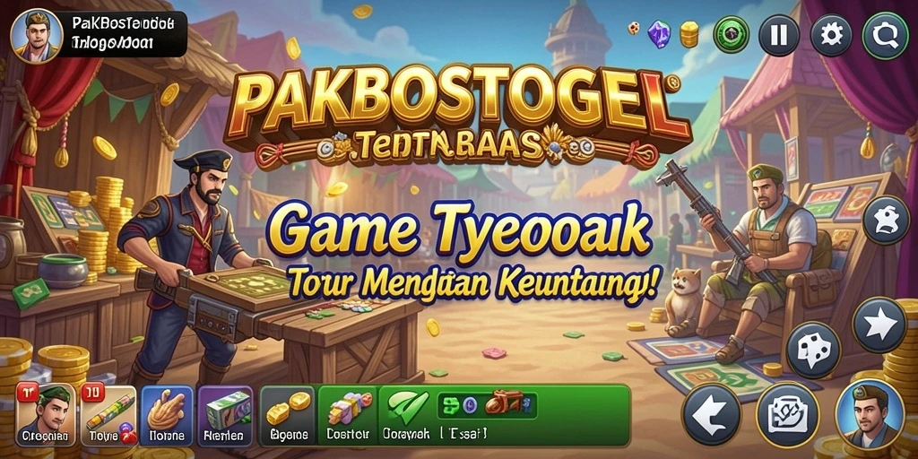 Tampilan gameplay PAKBOSTOGEL yang menarik dan interaktif.