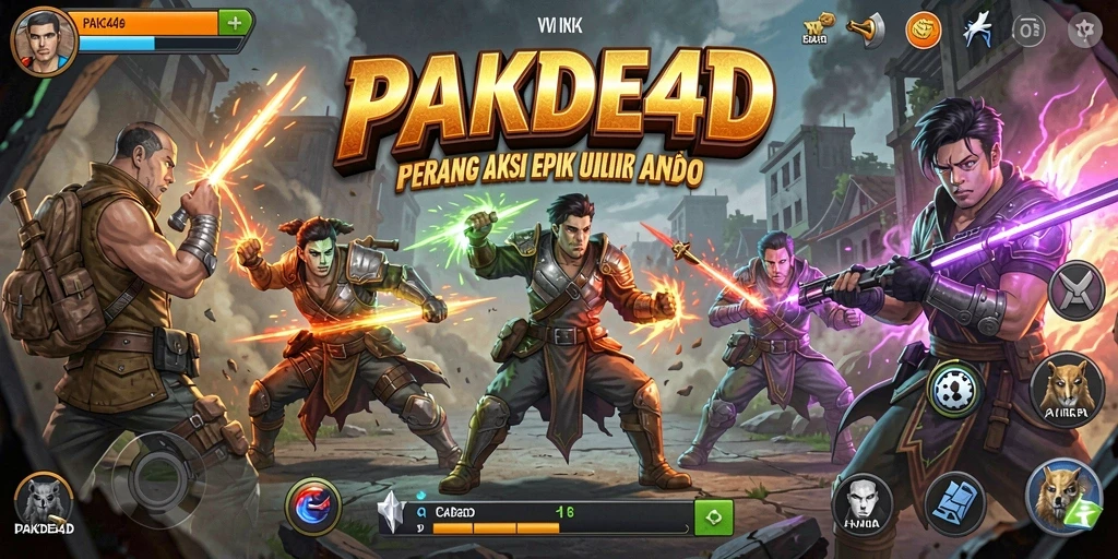 Tampilan menarik dari gameplay penuh aksi di PAKDE4D.