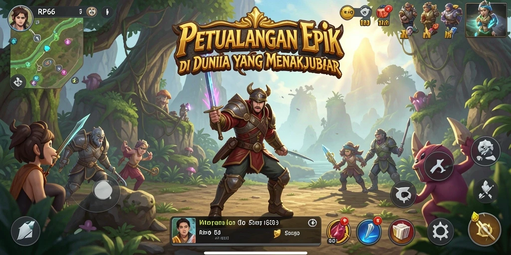 Tampilan gameplay RP66 yang menakjubkan dalam petualangan yang seru.