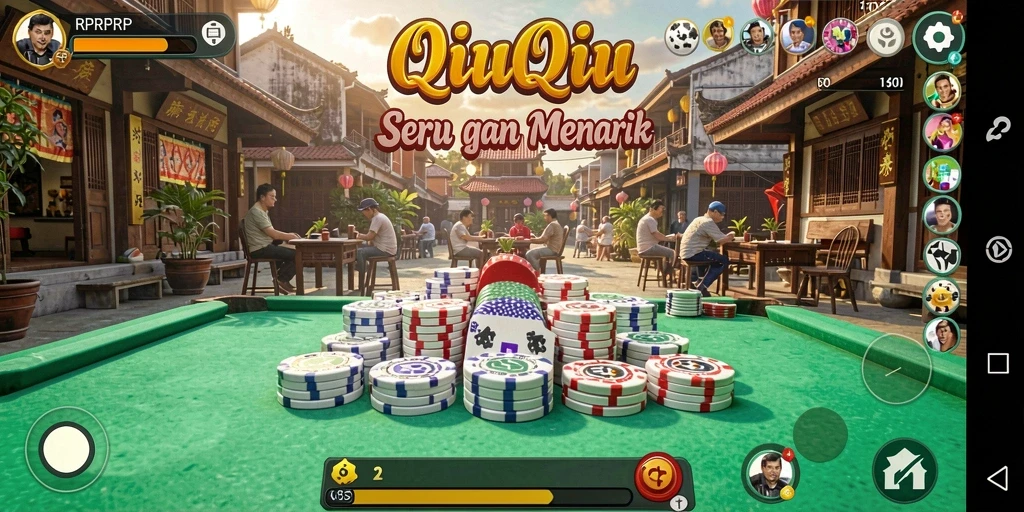 Screenshot utama RPRPRP menampilkan gameplay QiuQiu yang menarik.