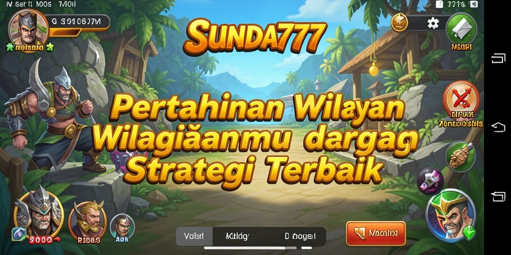 Screenshot menunjukkan gameplay strategis dan menegangkan dari SUNDA777.