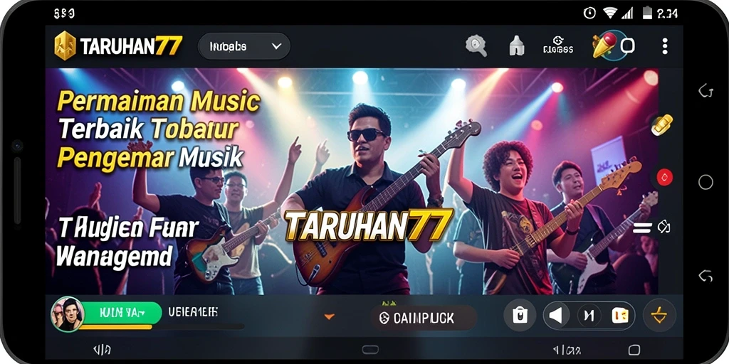 Tampilan gameplay TARUHAN77 yang penuh warna dan dinamis.